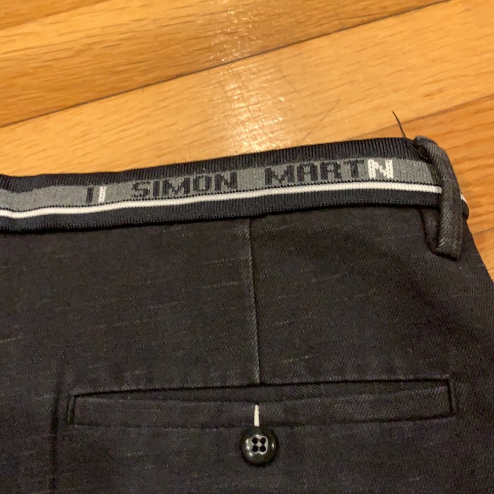 32” waist, black cotton pants, Simon Martn - Picture 2 of 9